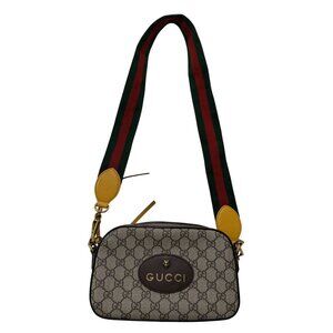 Gucci Neo Vintage Ophidia GG Supreme Canvas Crossbody Bag With Floral Interior &